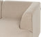 LAXA - Hoekbank 4-zits - Beige - Rechtszijdig - Polyester