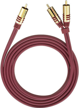 Oehlbach 20561 - NF Y-Sub - Y-cinchkabel 1.00 m - Rood