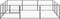 vidaXL - Hondenkennel - 9 - m² - staal - zwart
