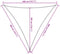 vidaXL - Zonnescherm - HDPE - driehoekig - 3,6x3,6x3,6 - m - crème