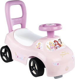 Smoby - 2 in 1 kinderautodrager - Disney Princess - Doos onder het zadel + claxon - Vanaf 10 maanden - Made in France