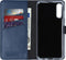 Selencia Galaxy A50 / A30s - Echt Lederen Bookcase - Ruimte voor 3 pasjes - Blauw
