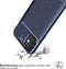 iMoshion Hoesje Geschikt voor iPhone 12 Mini Hoesje Siliconen - iMoshion Carbon Softcase Backcover - Blauw