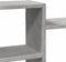vidaXL - Wandschap - 129x18x42 - cm - bewerkt - hout - betongrijs