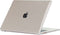 Lunso Geschikt voor MacBook Air 15 inch (2023-2025) cover hoes - case - Glanzend Transparant