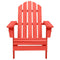 Tuinstoel Adirondack massief vurenhout rood