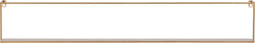 WOOOD Meert Wandplank - Metaal - Goud - 16x100x8