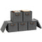 WOLTU Opbergbox - Inklapbaar - Deksel - 5Stuks - 30x30x29cm - Grijs