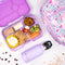 Yumbox Original - lekvrije Bento box lunchbox - 6 vakken - Lulu Purple / Paris tray