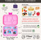 Yumbox Original - lekvrije Bento box lunchbox - 6 vakken - Power Pink / Mermaid tray