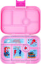 Yumbox Original - lekvrije Bento box lunchbox - 6 vakken - Power Pink / Mermaid tray