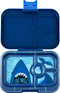 Yumbox Panino - lekvrije Bento box broodtrommel - 4 vakken - Monte Carlo Blue / Shark tray
