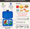 Yumbox Panino - lekvrije Bento box broodtrommel - 4 vakken - Surf Blue / Dinosaur tray