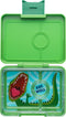 Yumbox Snack - lekvrije Bento box lunchbox - 3 vakken - Jurassic Green / Dinosaur tray