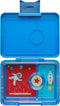 Yumbox Snack - lekvrije Bento box lunchbox - 3 vakken - Surf Blue / Rocket tray