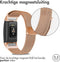 iMoshion Bandje Geschikt voor Fitbit Charge 2 Maat S - iMoshion Milanees magnetische band - Rosé Goud