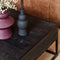 Salontafel industrieel - Salontafel Milan - salontafel zwart 80 x 80 cm