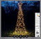 Anna's Collection Vlaggenmast kerstboom met ster - verlichting - 236 leds - H200 cm