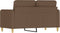 vidaXL - Tweezitsbank - 120 - cm - stof - bruin