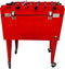 AXI Cooler met Tafelvoetbal Rood - Koeler met wielen - 65L inhoud - Koelbox met aftapkraan