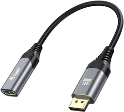 Equip 133445 - Kabel - DisplayPort naar HDMI - Grijs Zwart
