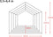 vidaXL - Veetent - verwijderbaar - 550 - g/m² - 3,3x6,4 - m - PVC - donkergroen