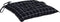 vidaXL - Stoelkussens - 6 - st - ruitpatroon - 40x40x7 - cm - stof - zwart