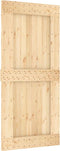 vidaXL - Schuifdeur - met - beslag - 95x210 - cm - massief - grenenhout