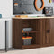 vidaXL - Garagekast - 60x51x85 - cm - massief - grenenhout - bruin - eikenkleurig