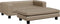 vidaXL - Hondenmand - met - verlengstuk - 100x50x30 - cm - kunstleer - cappuccino