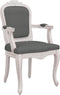 vidaXL - Eetkamerstoelen - 2 - st - 62x59,5x100,5 - cm - stof - donkergrijs