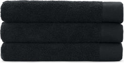 Cinderella Weekend Handdoeken Set - 3 stuks - 100% Katoen - 60x110 cm - Zwart (3 stuks)