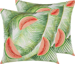 Beliani LOVOLETO - Tuinkussen set van 2 - Multicolor - Kunststof