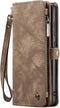 Caseme Geschikt voor Samsung Galaxy S24 Plus / S24+ hoes - Vintage 2 in 1 portemonnee - Bruin