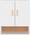 vidaXL - Wandkast - 60x31x70 - cm - bewerkt - hout - wit