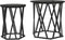 vidaXL - Salontafels - 2 - stuks - Zwart - Eiken - Hout