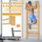 Coast Klimwand - Gymnastiekwand met Optrekstang - 81 x 14 x 195 cm - 150 kg Draagvermogen - Natuurlijk