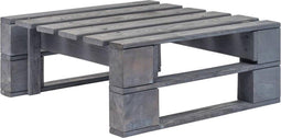 vidaXL - Tuinhocker - pallet - hout - grijs