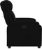 Fauteuil verstelbaar stof zwart