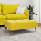 vidaXL - Voetenbank - 77x55x31 - cm - fluweel - geel
