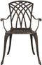 vidaXL - Tuinstoelen - Set - van - 2 - - - Bronzen - Gietaluminium