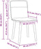 vidaXL - Eetkamerstoelen - 2 - st - stof - blauw