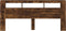 Hoofdeinde met LED 220x18,5x103,5 cm bewerkt hout gerookt eiken