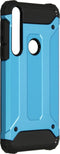 iMoshion Hoesje Geschikt voor Motorola One Macro Hoesje - iMoshion Rugged Xtreme Backcover - Lichtblauw