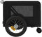 vidaXL - Hondenfietstrailer - oxford - stof - en - ijzer - zwart