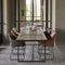 Riviera Maison Eettafel Uitschuifbaar - Shelter Island Dining Table Extendable - 220/300x90 cm - Zwart