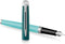 Waterman Hémisphère vulpen | metaal-groene lak met palladium-gecoat detail | roestvrijstalen fijne penpunt | Blauwe inkt | met Geschenkdoos