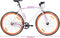 vidaXL - Fiets - met - vaste - versnelling - 700 - c - 59 - cm - wit - en - oranje
