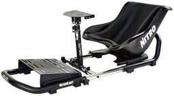 Oplite NitroKart - Racing Cockpit - Family Pack met kinderzitverkleiner - Zwart