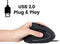 Perixx Perimice-513L - Ergonomische muis - Linkshandig - 1600 dpi